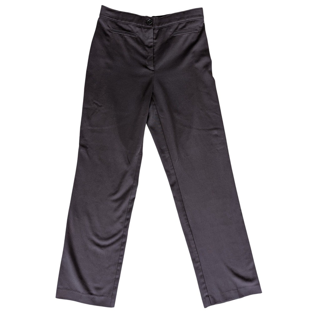Laura Size 8 Black Straight Leg‎ Dress Pant Office Formal